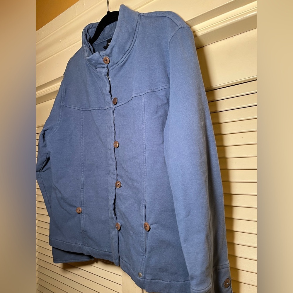 Neon Buddha Jacket Coat Cotton Cardigan, size medium Athleisure Loungewear Yoga - Picture 6 of 13
